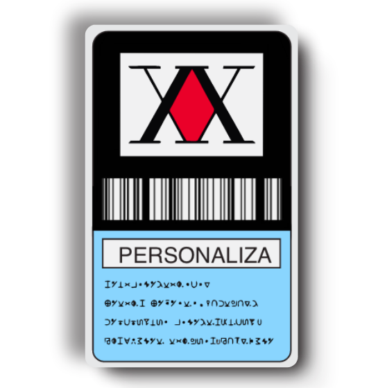 Hunter x Hunter — Cod 146 — Nombre personalizado